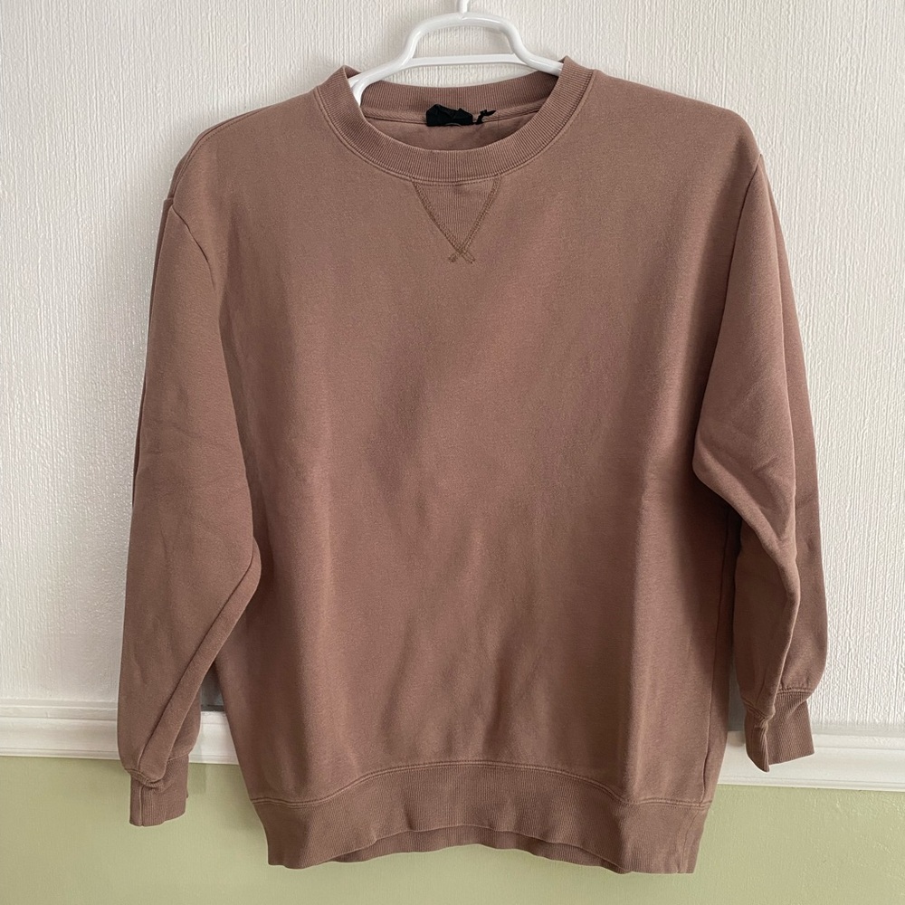 Brown urban outfitters out from under crew neck sweatshirt